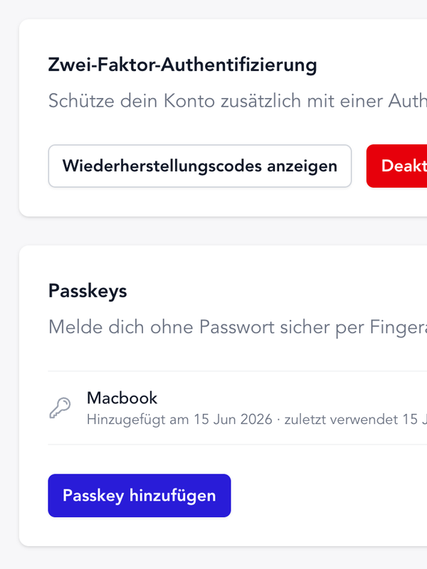 To-faktor-autentifikation & Passkeys To-faktor-autentifikation & Passkeys